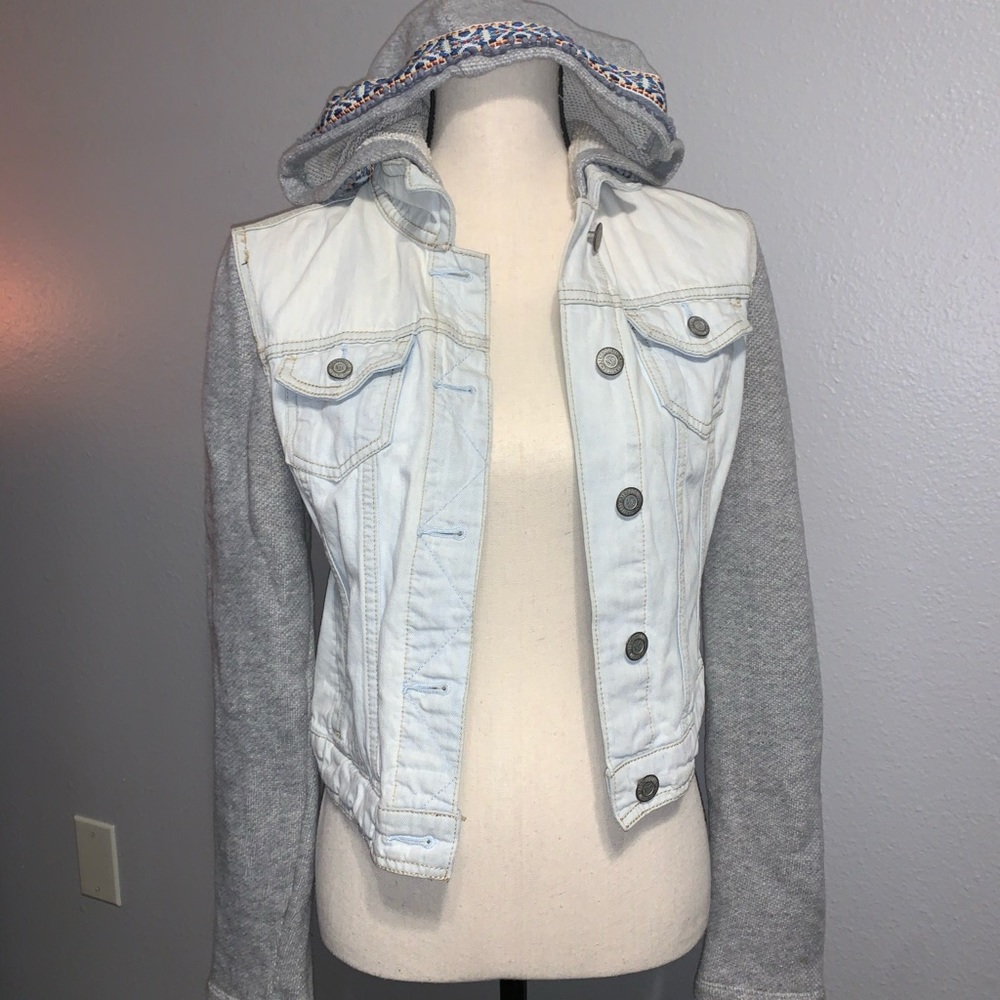 Denim/sweater jacket